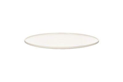 Leggero plato llano de porcelana blanca