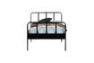 Miniatura Letto 90x200 cm Acciaio Nero MEES 4