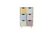 Miniatura Libreria con cassetti in paulownia multicolore Calle 8