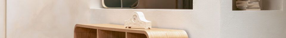 Materiali prima di tutto Libreria in legno massiccio di rovere marrone Seven