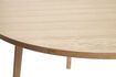 Miniatuur Licht eiken fineer ronde eettafel 6