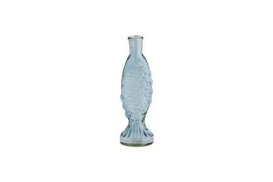 Light blue glass vase H20 Fish Clipped