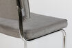 Miniature Light grey ribbed fabric dining chair Ridge Rib 8