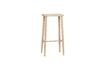 Miniature Light oak wood bar stool Folk 1