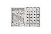 Miniature Light-up advent calendar 20x29 cm in white plywood Elimar 5