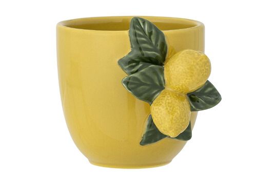 Limone yellow stoneware mug