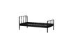 Miniature Lit 90x200 cm Acier Noir MEES 6