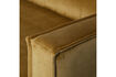 Miniature Lit de jour droite velours jaune ocre RODEO 5
