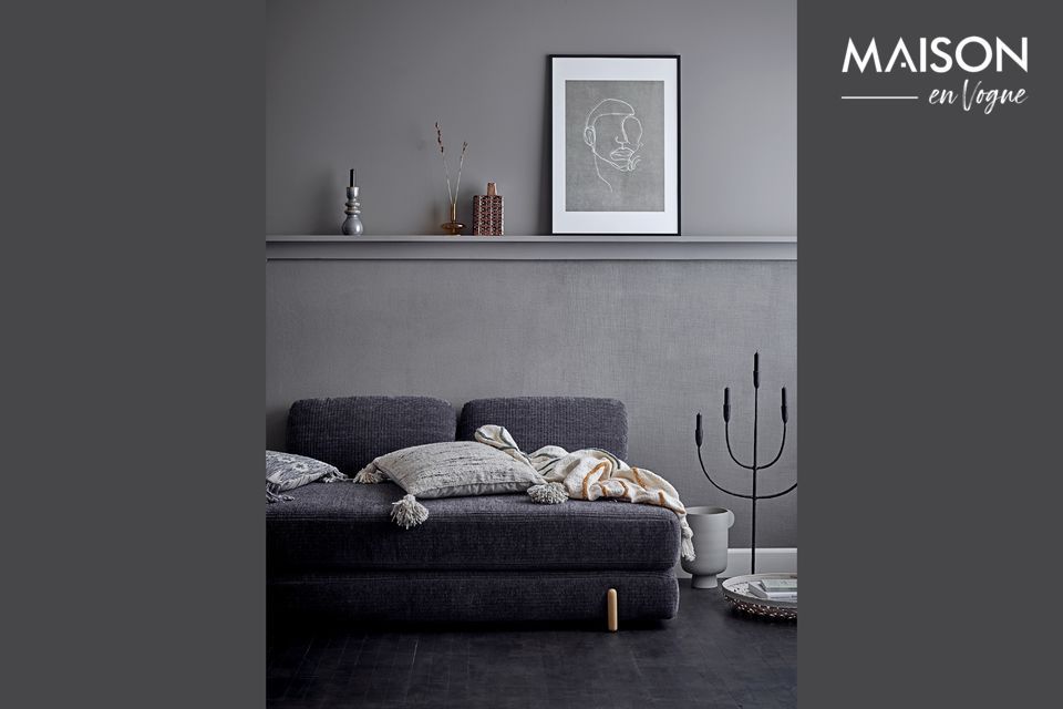 Un style nordique épuré pour un lit de repos aux accents danois