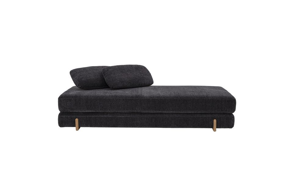 Contient un matelas double et des coussins amovibles