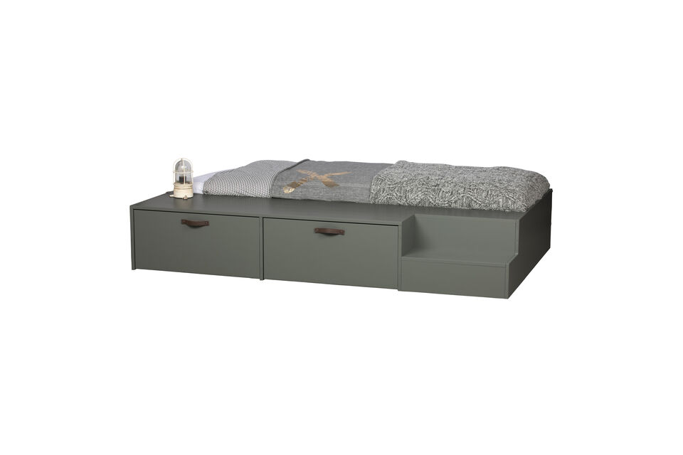 Lit enfant avec tiroirs 80x200 cm Pin vert savonneux STAGE Vtwonen
