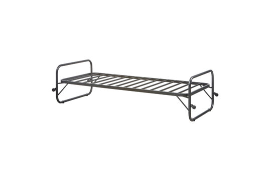 Voir la fiche produit lit gigogne simple 90x200cm métal noir LUCY Lit gigogne simple 90x200cm métal noir LUCY