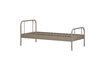 Miniature Lit simple 90x200cm métal sable Mata 6