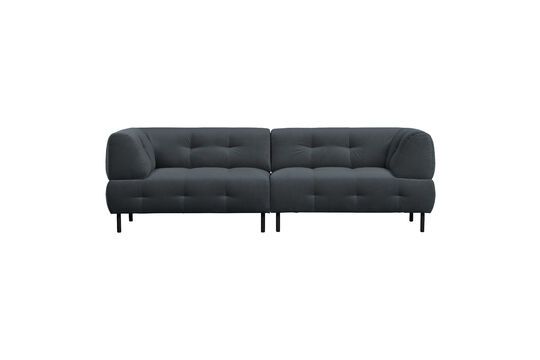 Lloyd 4 seater sofa in anthracite velvet Clipped