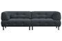 Miniature Lloyd 4 seater sofa in anthracite velvet Clipped