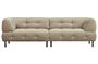 Miniature Lloyd 4 seater sofa in beige velvet Clipped