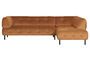 Miniature Lloyd cinnamon velvet right corner sofa Clipped