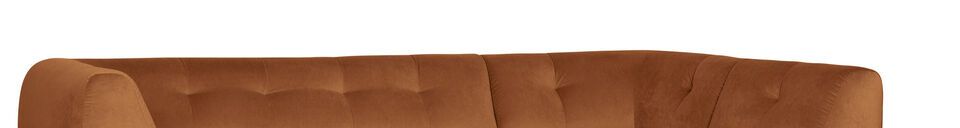 Material Details Lloyd cinnamon velvet right corner sofa