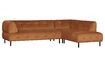 Miniature Lloyd cinnamon velvet right corner sofa 1