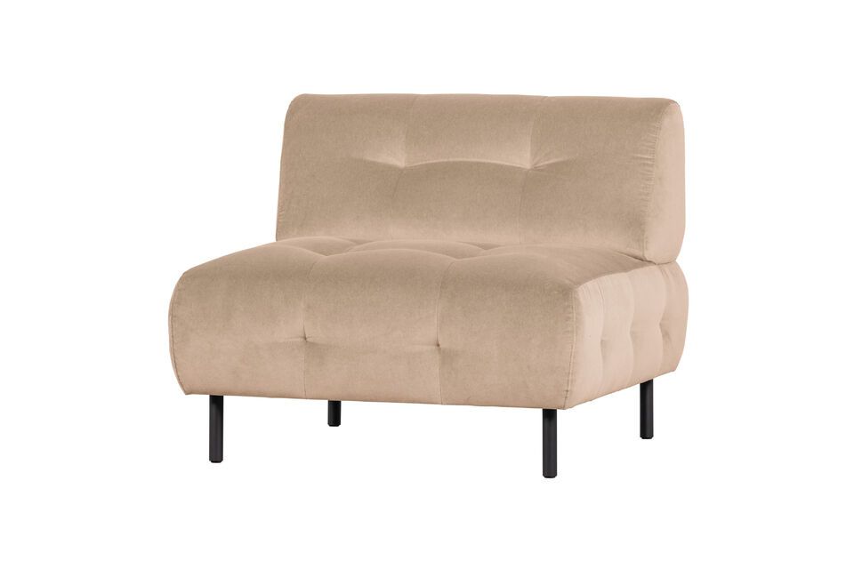 Lloyd cream velvet armchair Woood