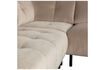 Miniature Lloyd cream velvet corner sofa 6