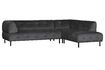 Miniature Lloyd dark grey velvet corner sofa 1