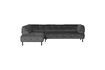 Miniature Lloyd dark grey velvet left corner sofa 3
