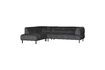 Miniature Lloyd dark grey velvet left corner sofa 1