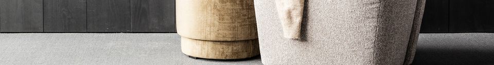 Material Details Lofty beige fabric armchair