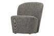 Miniature Lofty dark grey fabric armchair 4