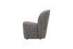 Miniature Lofty dark grey fabric armchair 5