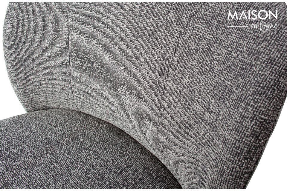 The plastic legs under the chair measure 1 inch high to prevent damage to the floor