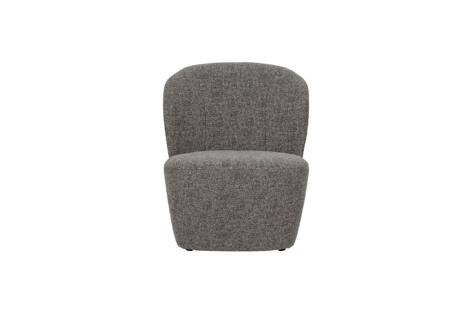 Lofty dark grey fabric armchair Vtwonen