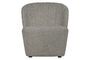 Miniature Lofty light grey fabric armchair Clipped