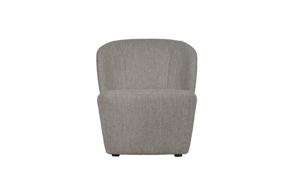 Lofty light grey fabric armchair Vtwonen