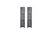 Miniature Lot de 2 armoires 3 portes en métal noir Cas 1