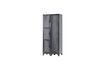 Miniature Lot de 2 armoires 4 portes en métal noir Cas 3