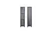 Miniature Lot de 2 armoires 4 portes en métal noir Cas 1