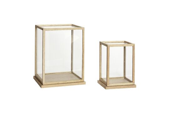 Lot de 2 boîtes en verre transparent Spectacle Détouré