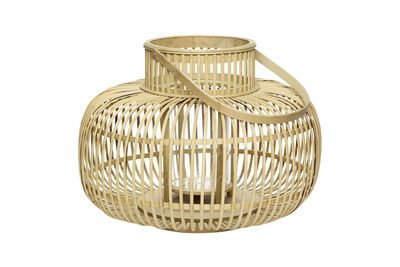 Lot de 2 lanternes en bambou clair Desert