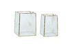 Miniature Lot de 2 lanternes en verre laiton Ripple 3