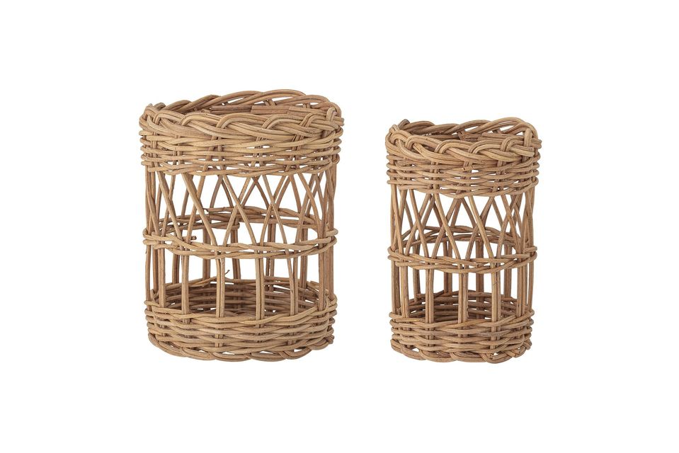 Lot de 2 paniers brun en rotin Jala Bloomingville