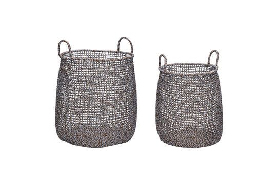 Lot de 2 paniers en corde bleu Mist