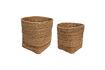 Miniature Lot de 2 paniers en rotin clair Gentle 1