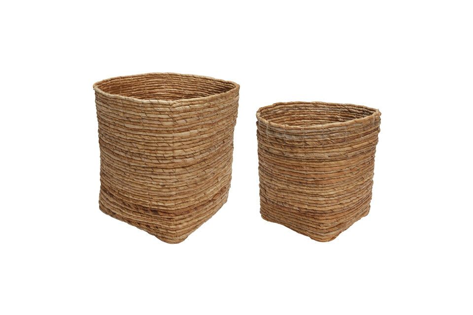 Lot de 2 paniers en rotin clair Gentle Hübsch