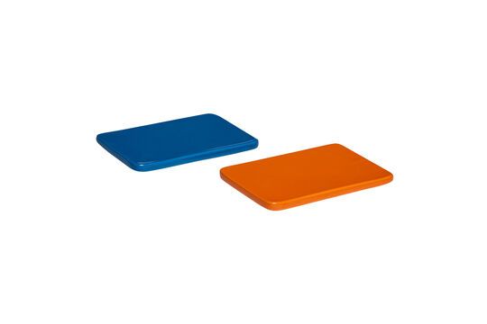 Lot de 2 petits dessous de plat en céramique bleu Amare