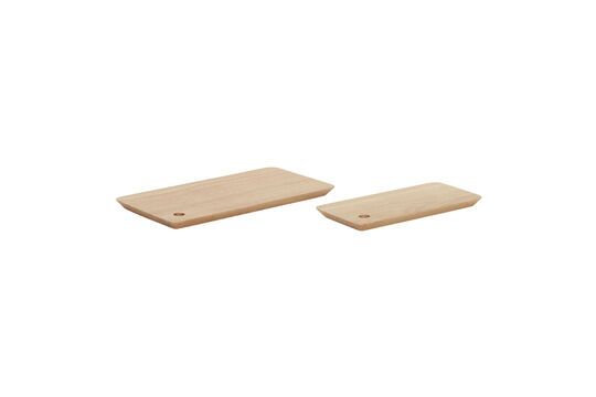 Lot de 2 planches à découper en bois de chêne clair Airy Détouré