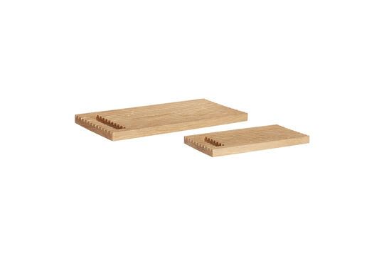 Lot de 2 planches à découper en bois de chêne clair Alley Détouré