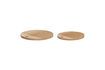 Miniature Lot de 2 planches à découper rondes en bois de chêne clair Monarch 1