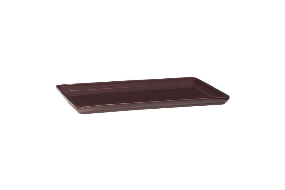 Lot de 2 plateaux en céramique burgundy Amare - 5